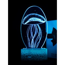 Светодиодный ночник PALMEXX 3D светильник LED RGB 7 цветов (медуза)