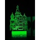 Светодиодный ночник PALMEXX 3D светильник LED RGB 7 цветов (собор)