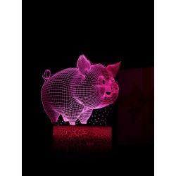Светодиодный ночник PALMEXX 3D светильник LED RGB 7 цветов (поросёнок)