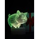 Светодиодный ночник PALMEXX 3D светильник LED RGB 7 цветов (поросёнок)