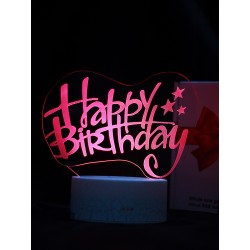 Светодиодный ночник PALMEXX 3D светильник LED RGB 7 цветов (с днём рожденья)