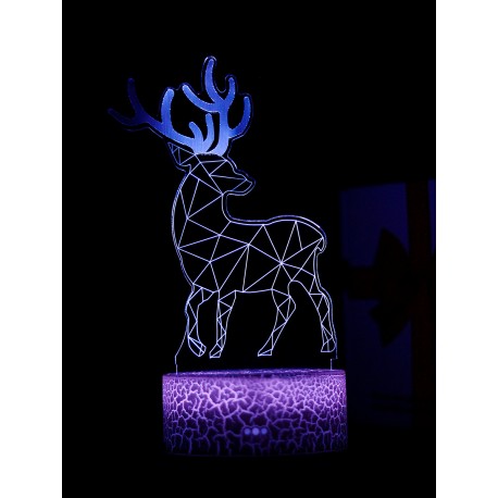 Светодиодный ночник PALMEXX 3D светильник LED RGB 7 цветов (олень)