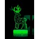 Светодиодный ночник PALMEXX 3D светильник LED RGB 7 цветов (олень)