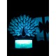 Светодиодный ночник PALMEXX 3D светильник LED RGB 7 цветов (павлин) LAMP-038