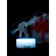 Светодиодный ночник PALMEXX 3D светильник LED RGB 7 цветов (ружье) LAMP-040