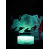 Светодиодный ночник PALMEXX 3D светильник LED RGB 7 цветов (бык) LAMP-041