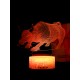 Светодиодный ночник PALMEXX 3D светильник LED RGB 7 цветов (бык) LAMP-041