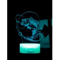 Светодиодный ночник PALMEXX 3D светильник LED RGB 7 цветов (рыбалка) LAMP-042