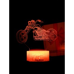 Светодиодный ночник PALMEXX 3D светильник LED RGB 7 цветов (мотоцикл) LAMP-029