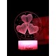 Светодиодный ночник PALMEXX 3D светильник LED RGB 7 цветов (я тебя люблю) LAMP-031