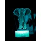 Светодиодный ночник PALMEXX 3D светильник LED RGB 7 цветов (слон) LAMP-032