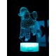 Светодиодный ночник PALMEXX 3D светильник LED RGB 7 цветов (пудель) LAMP-033