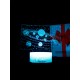 Светодиодный ночник PALMEXX 3D светильник LED RGB 7 цветов (орбита) LAMP-037