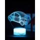 Светодиодный ночник PALMEXX 3D светильник LED RGB 7 цветов (автомобиль) LAMP-083