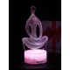 Светодиодный ночник PALMEXX 3D светильник LED RGB 7 цветов (йога) LAMP-080