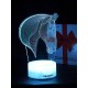 Светодиодный ночник PALMEXX 3D светильник LED RGB 7 цветов (голова лошади) LAMP-078