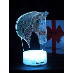 Светодиодный ночник PALMEXX 3D светильник LED RGB 7 цветов (голова лошади) LAMP-078