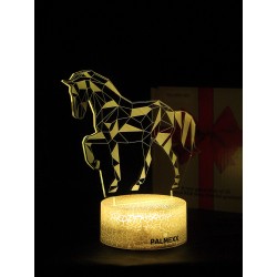 Светодиодный ночник PALMEXX 3D светильник LED RGB 7 цветов (конь) LAMP-077