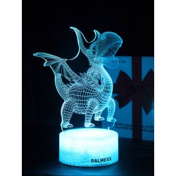 Светодиодный ночник PALMEXX 3D светильник LED RGB 7 цветов (дракошка) LAMP-076