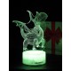 Светодиодный ночник PALMEXX 3D светильник LED RGB 7 цветов (дракошка) LAMP-076