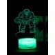Светодиодный ночник PALMEXX 3D светильник LED RGB 7 цветов (халк) LAMP-074