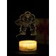 Светодиодный ночник PALMEXX 3D светильник LED RGB 7 цветов (халк) LAMP-074