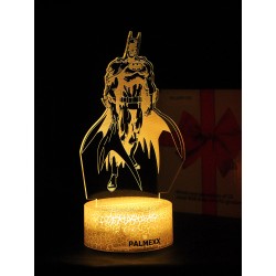 Светодиодный ночник PALMEXX 3D светильник LED RGB 7 цветов (бэтман) LAMP-073