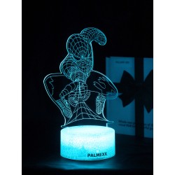 Светодиодный ночник PALMEXX 3D светильник LED RGB 7 цветов (человек-паук) LAMP-070