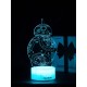 Светодиодный ночник PALMEXX 3D светильник LED RGB 7 цветов (робот BB-8) LAMP-069