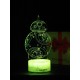 Светодиодный ночник PALMEXX 3D светильник LED RGB 7 цветов (робот BB-8) LAMP-069