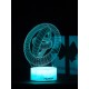 Светодиодный ночник PALMEXX 3D светильник LED RGB 7 цветов (3D кольца) LAMP-067