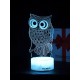 Светодиодный ночник PALMEXX 3D светильник LED RGB 7 цветов (сова) LAMP-065
