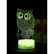 Светодиодный ночник PALMEXX 3D светильник LED RGB 7 цветов (сова) LAMP-065