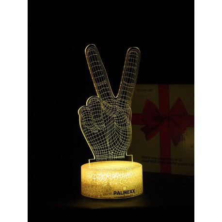 Светодиодный ночник PALMEXX 3D светильник LED RGB 7 цветов (виктори) LAMP-063