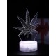 Светодиодный ночник PALMEXX 3D светильник LED RGB 7 цветов (лист) LAMP-058