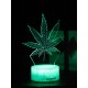 Светодиодный ночник PALMEXX 3D светильник LED RGB 7 цветов (лист) LAMP-058