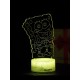 Светодиодный ночник PALMEXX 3D светильник LED RGB 7 цветов (губка боб) LAMP-052