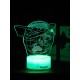 Светодиодный ночник PALMEXX 3D светильник LED RGB 7 цветов (самолёт вокруг планеты) LAMP-051