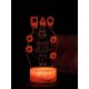 Светодиодный ночник PALMEXX 3D светильник LED RGB 7 цветов (игра в кальмара 1) LAMP-047
