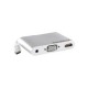 Кабель PALMEXX USBC-HDMI-VGA-AUX / серебро