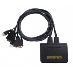 Коммутатор PALMEXX KVM-переключатель DVI+USB на 2 компьютера