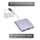 Кабель PALMEXX USBC-HDMI-USB3.1-USBC / серебро