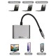 Хаб PALMEXX 4in1 USBC to 2*HDMI+USB3.0+USBC