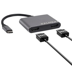 Хаб PALMEXX 2in1 USB-C to 2*HDMI