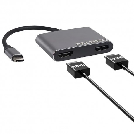 ??? PALMEXX 2?1 USB-C to 2*HDMI
