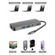 Хаб PALMEXX 9in1 USB-C to HDMI+VGA+2*USB3.0+USBC+CR+AUX+LAN