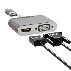 Хаб PALMEXX USB-C to HDMI+VGA