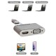 Хаб PALMEXX USB-C to HDMI+VGA