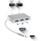 Хаб PALMEXX 5in1 USB-C to HDMI+VGA+3*USB3.0