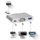 Хаб PALMEXX USB-C to VGA+USB3.0+USBC